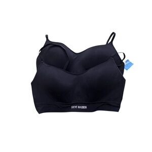New Set of 2 Black Steve Madden Bras, XL